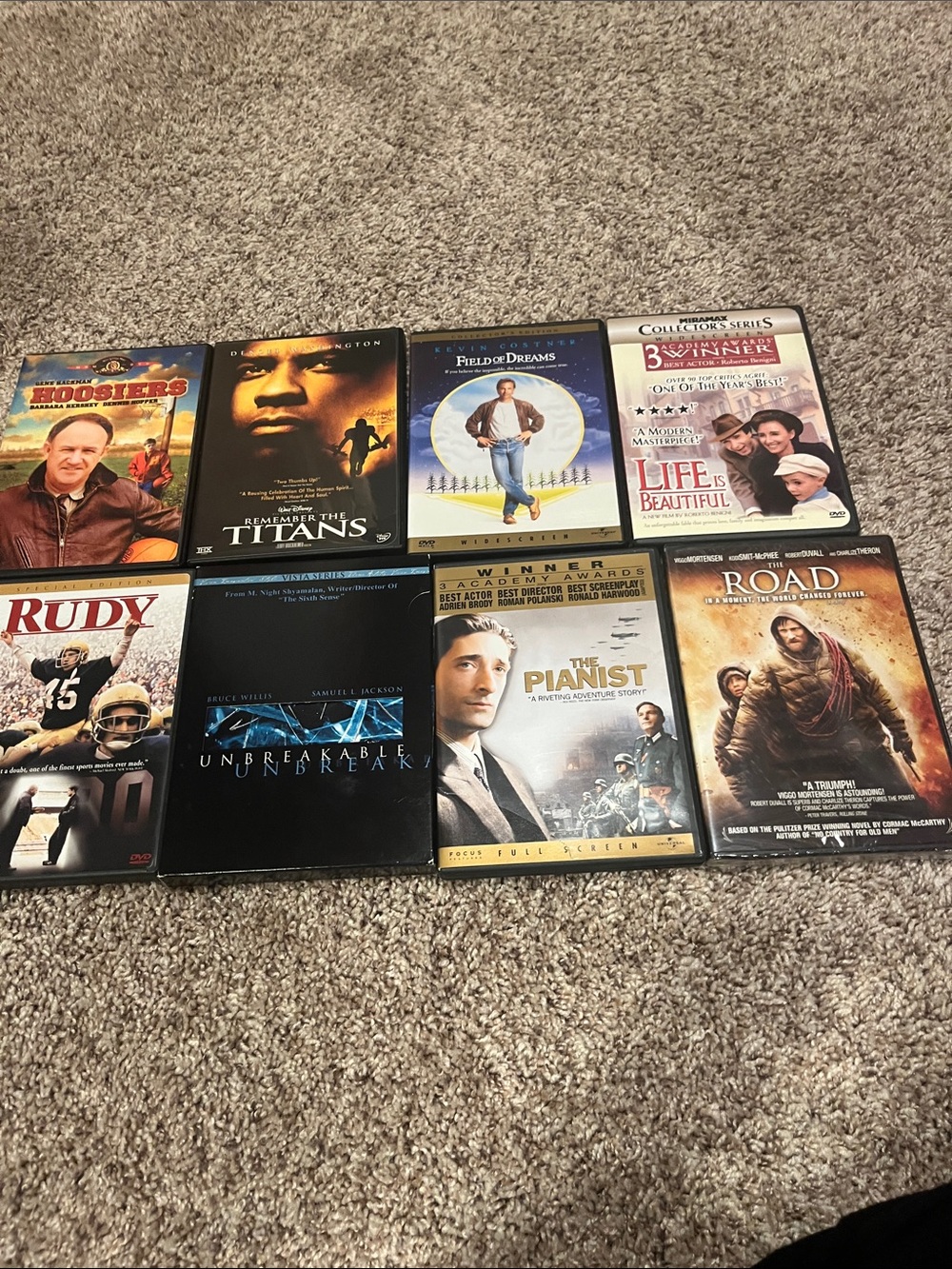 8 variety dvds